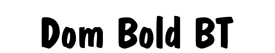 Dom Bold BT Yazı tipi ücretsiz indir